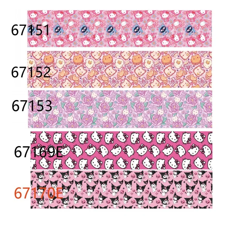 5Yards 75mm Sanrio Cartoon Grosgrain Ribbon 38mm 50mm for Hairbows DIY Sewing Accessories Crafts Materials
5Yards 75mm Sanrio Cartoon Grosgrain Ribbon 38mm 50mm for Hairbows DIY Sewing Accessories Crafts Materials