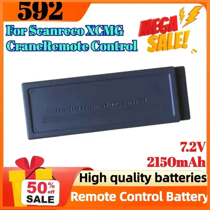 7.2V 2150mAh Type 592 590 High-Quality Rechargeable Battery for Scanreco XCMG Crane Remote Control Battery
7.2V 2150mAh Type 592 590 High-Quality Rechargeable Battery for Scanreco XCMG Crane Remote Control Battery