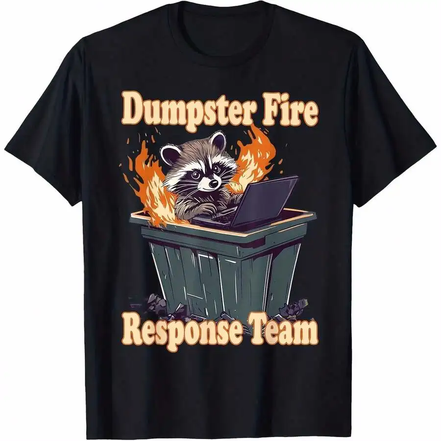 Unisex Plus Size Raccoon Trash Can Fire T-Shirt Cotton Casual Humorous Tee Black Orange
Unisex Plus Size Raccoon Trash Can Fire T-Shirt Cotton Casual Humorous Tee Black Orange