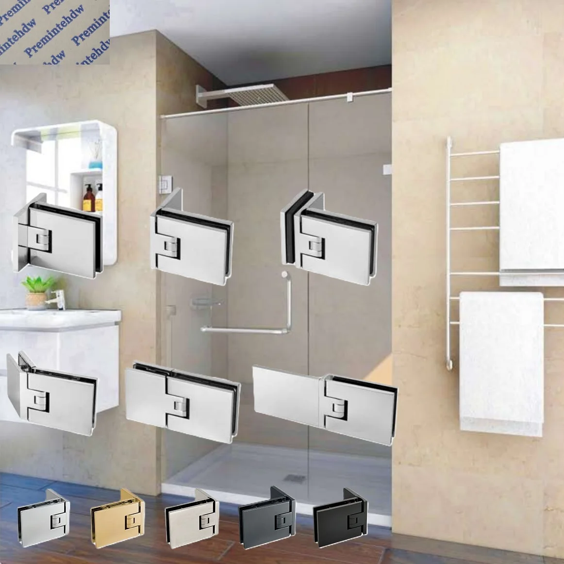 1Pc Screw Hidden Invisible Shower Hinge Solid Brass Self Closing
1Pc Screw Hidden Invisible Shower Hinge Solid Brass Self Closing