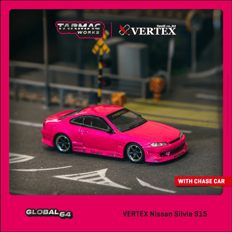 В наличии: 1:64 VERTEX Nissan Silvia (S15) Модель автомобиля из литого под давлением сплава розового металлик, игрушка для мальчиков, коллекционное украшение для взрослых. 
В наличии: 1:64 VERTEX Nissan Silvia (S15) Модель автомобиля из литого под давлением сплава розового металлик, игрушка для мальчиков, коллекционное украшение для взрослых.