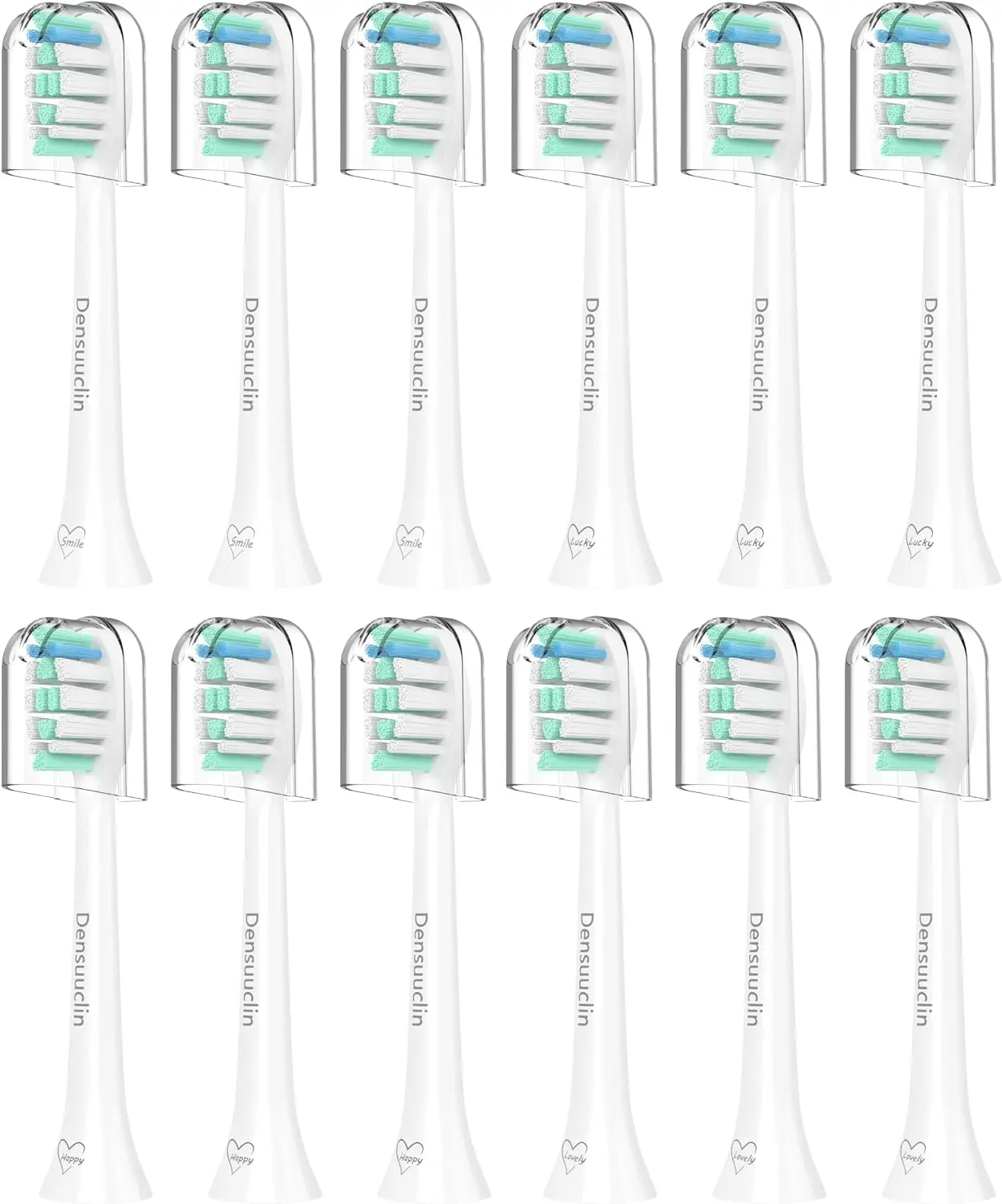 12-Pack Click-On Toothbrush Heads for Sonicare & More, White
12-Pack Click-On Toothbrush Heads for Sonicare & More, White