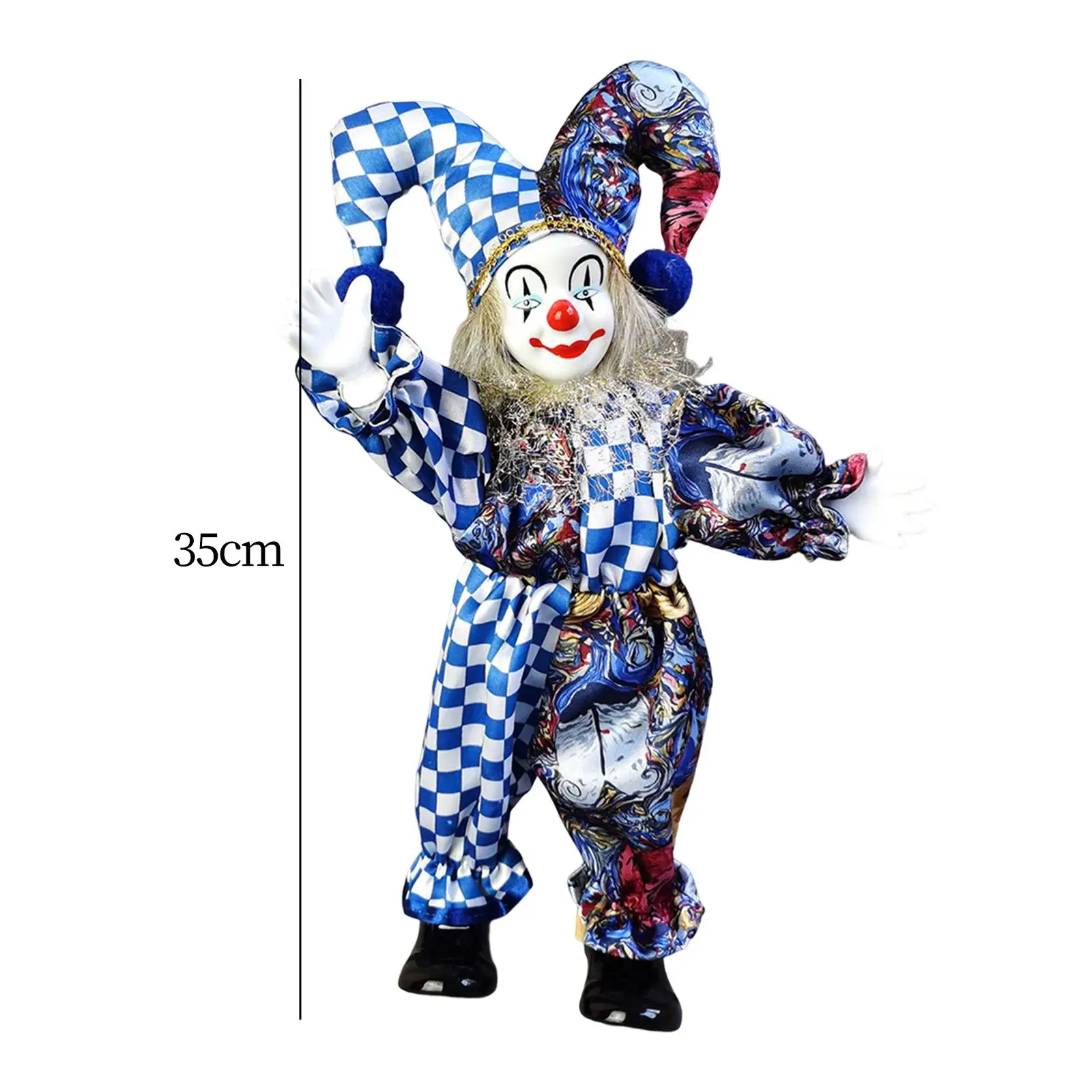 Clown Doll Figure Collectible Dolls Model Toy for Desktop Decoration Halloween Gift
Clown Doll Figure Collectible Dolls Model Toy for Desktop Decoration Halloween Gift