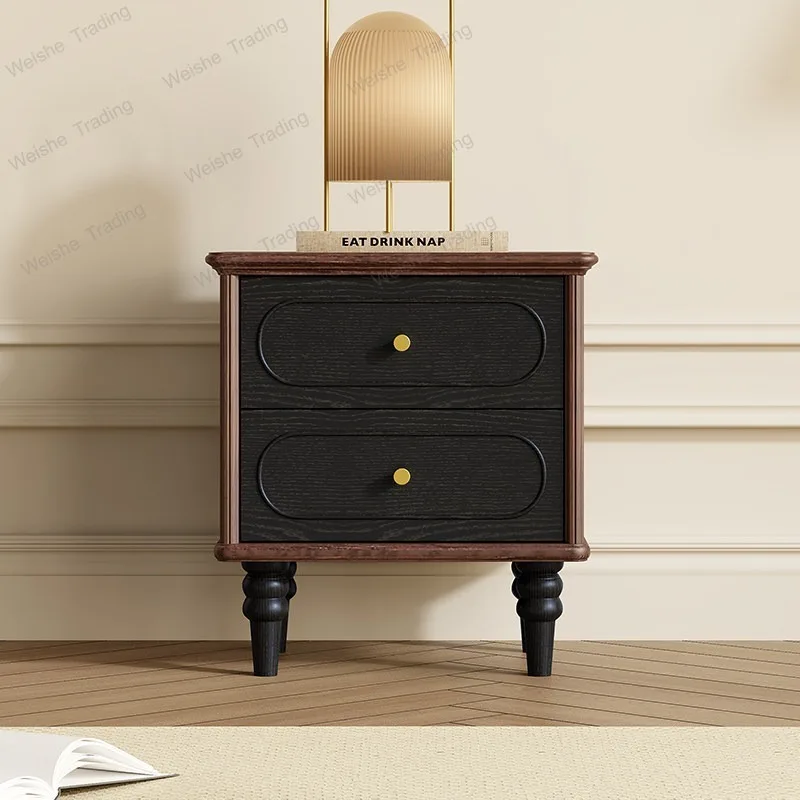 French antique style all solid wood floor bedside table bedroom retro American bedside table
French antique style all solid wood floor bedside table bedroom retro American bedside table
