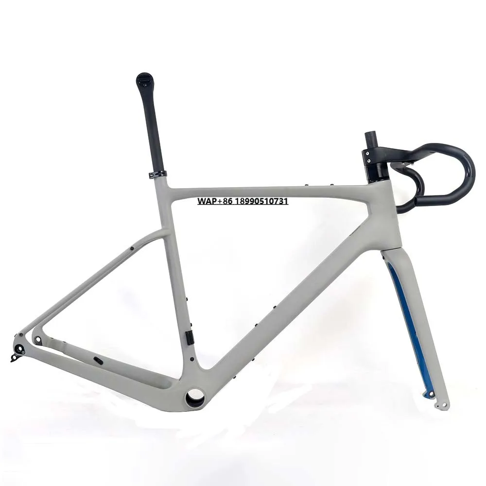 Grey Matte with FK059 Fork Flat Mount Max Tire 54C Di2 Hidden Cable Carbon Bike Frame Cyclocross Frameset Gravel
Grey Matte with FK059 Fork Flat Mount Max Tire 54C Di2 Hidden Cable Carbon Bike Frame Cyclocross Frameset Gravel