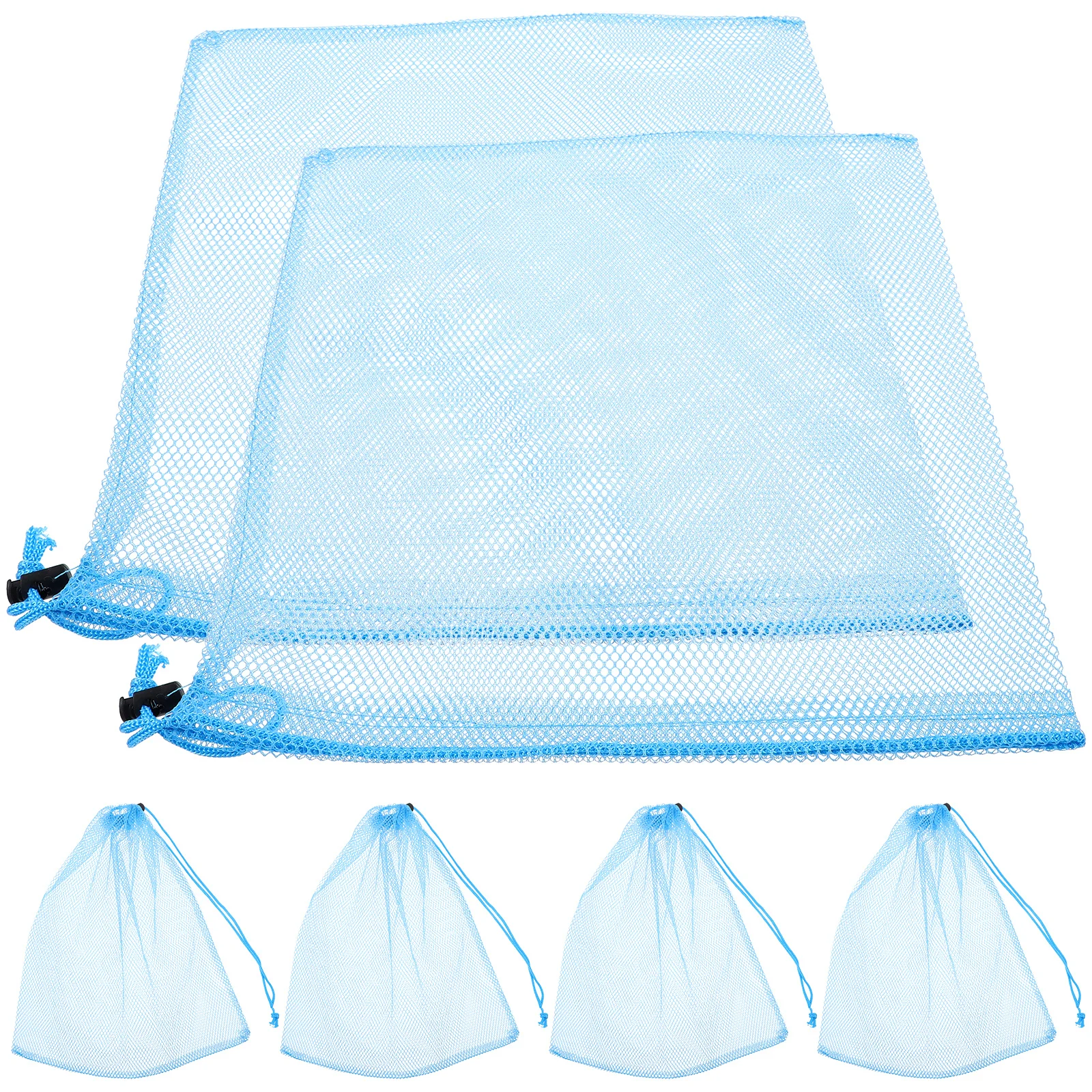 6pcs Mesh Storage Pouch Drawstring Breathable Polyester String Bag Portable Travel Cinch Bag For Shopping Gym Beach Lightweight
6pcs Mesh Storage Pouch Drawstring Breathable Polyester String Bag Portable Travel Cinch Bag For Shopping Gym Beach Lightweight