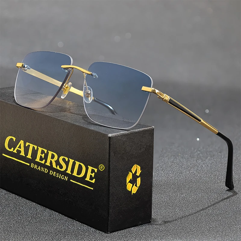 CATERSIDE новые солнцезащитные очки без оправы для мужчин, модные металлические солнцезащитные очки в большой оправе, женские очки для покупок, путешествий, деловых очков
CATERSIDE новые солнцезащитные очки без оправы для мужчин, модные металлические солнцезащитные очки в большой оправе, женские очки для покупок, путешествий, деловых очков