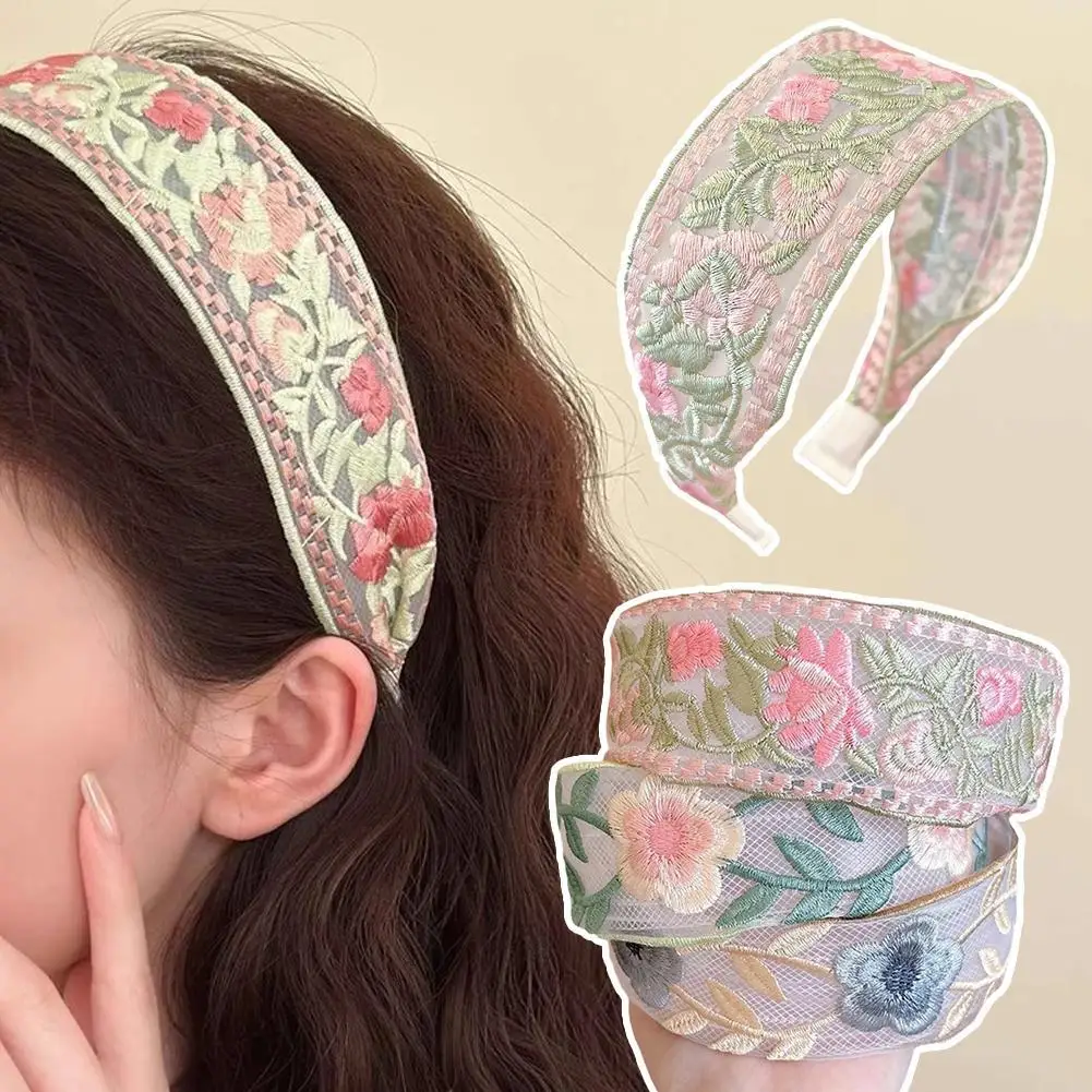 2025 Elegant Floral Print Embroidery Wide Edge Headband Unique Embroidery Cloth Flower Headband Fashion Hair Accessories
2025 Elegant Floral Print Embroidery Wide Edge Headband Unique Embroidery Cloth Flower Headband Fashion Hair Accessories