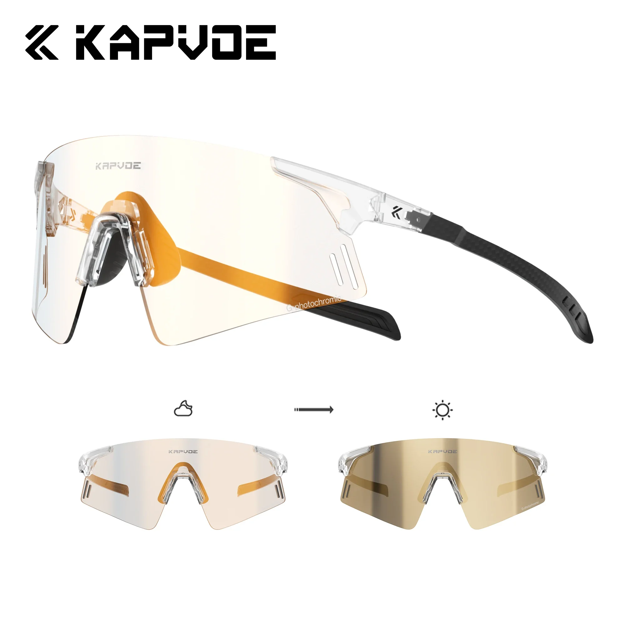 Kapvoe Lightweight Photochromic Running Sunglasses Real Carbon Fiber Rimless Cycling Glasses UV400 MTB Bike Men Sports Eyewear
Kapvoe Lightweight Photochromic Running Sunglasses Real Carbon Fiber Rimless Cycling Glasses UV400 MTB Bike Men Sports Eyewear