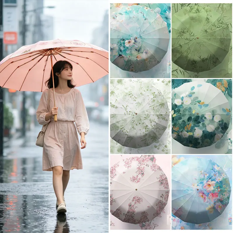 32-bone Folding Umbrella Women Weather And Rain Dual-purpose Sunscreen UV Protection Sun Umbrella Reinforcement Thicken
32-bone Folding Umbrella Women Weather And Rain Dual-purpose Sunscreen UV Protection Sun Umbrella Reinforcement Thicken