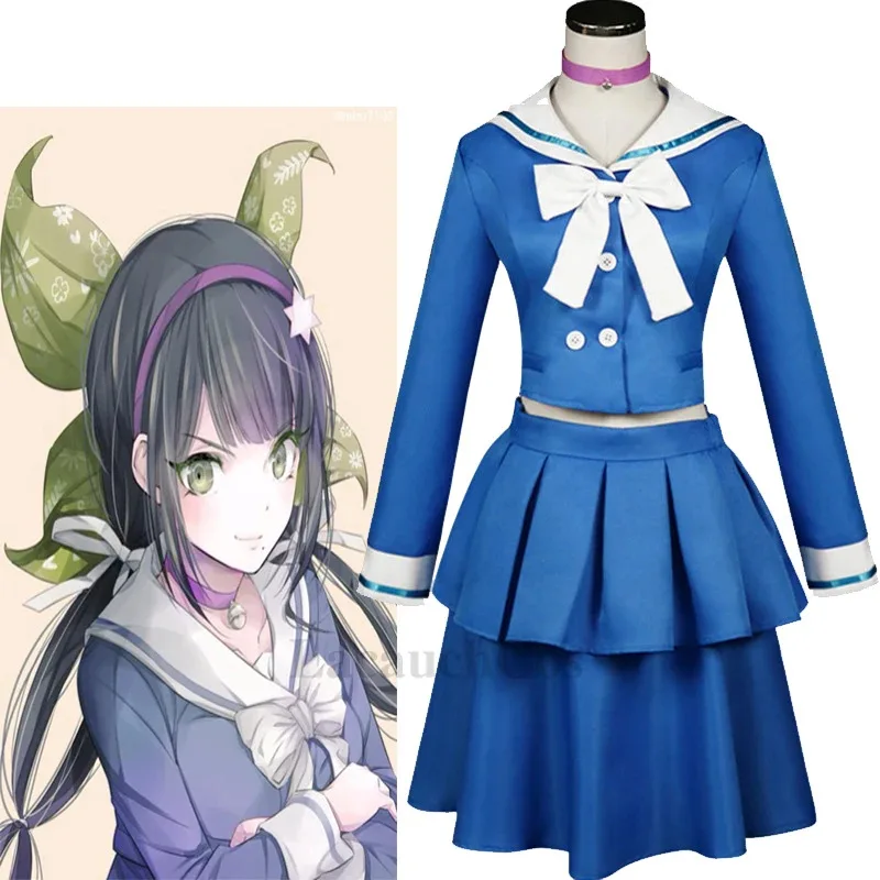 Аниме Danganronpa V3 Chabashira Косплей Костюм Killing Harmony Tenko Женская синяя школьная форма Платье Sailor Suita;2,c'4,
Аниме Danganronpa V3 Chabashira Косплей Костюм Killing Harmony Tenko Женская синяя школьная форма Платье Sailor Suita;2,c'4,