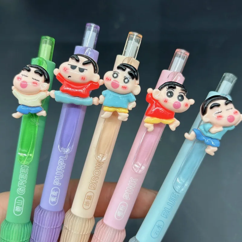 5-Piece Cute Crayon Shin-chan Press Ballpoint Pen Cartoon Anime Styling Writing Pen 0.5mm Black Quick Drying Signature Pen Gift
5-Piece Cute Crayon Shin-chan Press Ballpoint Pen Cartoon Anime Styling Writing Pen 0.5mm Black Quick Drying Signature Pen Gift