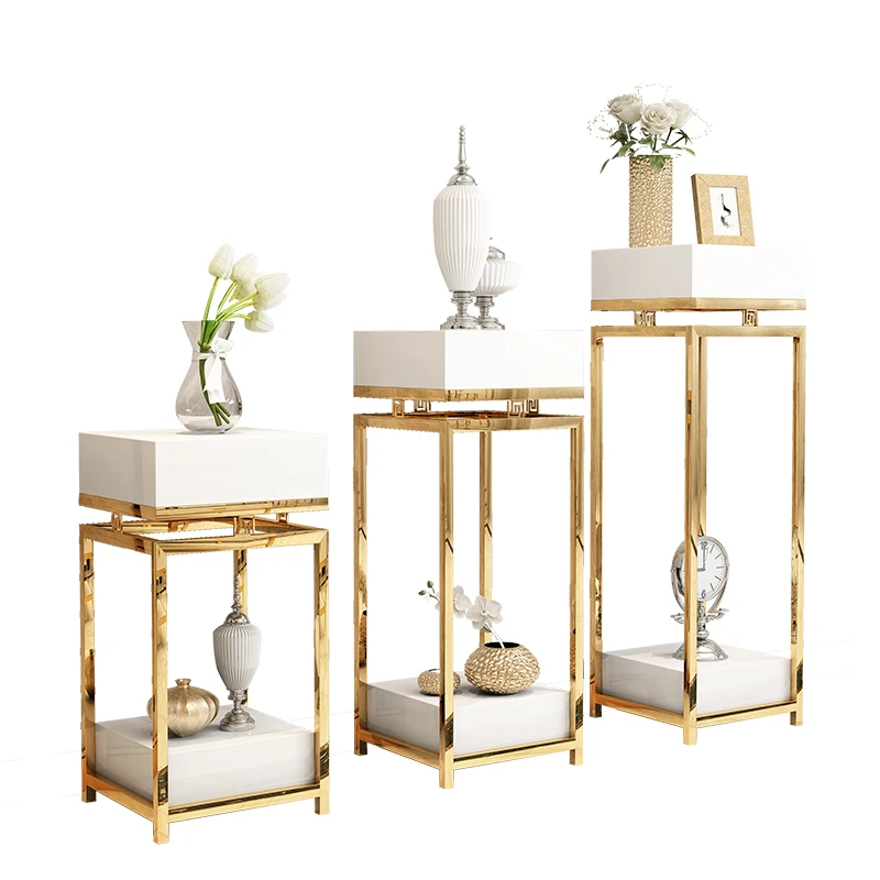 Light Luxury Flower Rack Modern Stainless Steel Simple Living Room Decoration Rack Plant Rack Balcony Floor to Floor Storage
Light Luxury Flower Rack Modern Stainless Steel Simple Living Room Decoration Rack Plant Rack Balcony Floor to Floor Storage