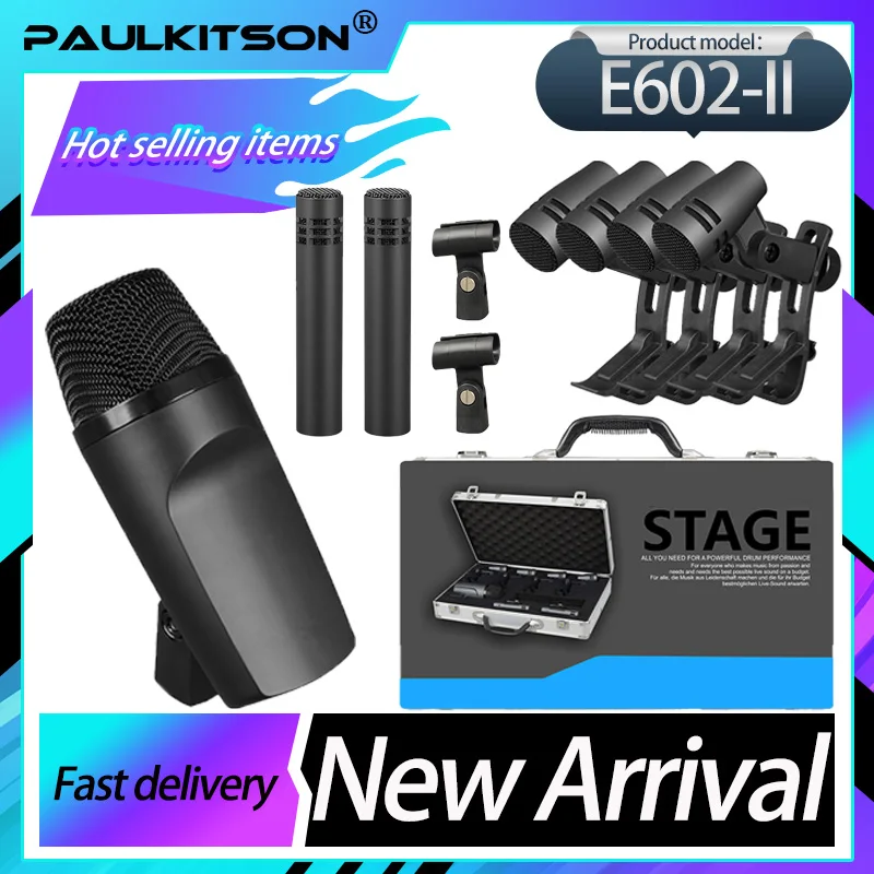 Paulkitson E602-II E602 Top Bass Drum Instrument Microphone With Clip Arm Installation, Suitable For Dj Professional Recording
Paulkitson E602-II E602 Top Bass Drum Instrument Microphone With Clip Arm Installation, Suitable For Dj Professional Recording