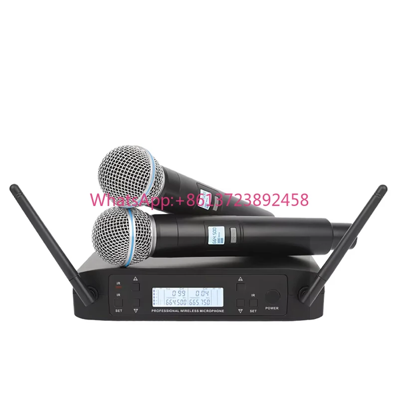 GLXD4 Wireless Handheld Microphone for Karaoke with Digital Clarity and Stable Connection in Live Entertainment Settings
GLXD4 Wireless Handheld Microphone for Karaoke with Digital Clarity and Stable Connection in Live Entertainment Settings