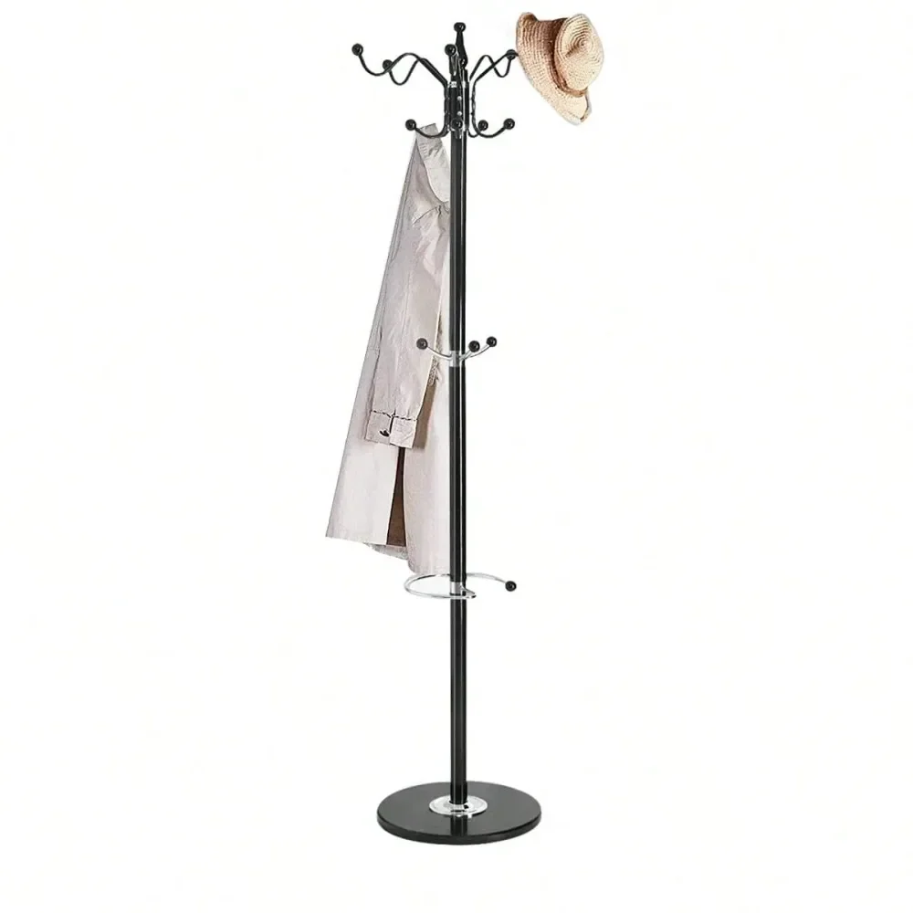 67 Metal Coat Rack Stand Satin Steel Marble Base With 16 Hooks Metal Tree Hat Rack Coat Hanger Floor Standing Clothes Rack High
67 Metal Coat Rack Stand Satin Steel Marble Base With 16 Hooks Metal Tree Hat Rack Coat Hanger Floor Standing Clothes Rack High