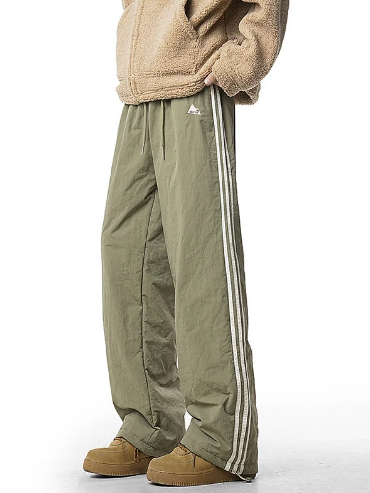 Men's Winter Thiened Fce Lined Casual Pants Loose Straight Leg Warm Cold Proof American Sle Tee Stripe Trousers
Men's Winter Thiened Fce Lined Casual Pants Loose Straight Leg Warm Cold Proof American Sle Tee Stripe Trousers