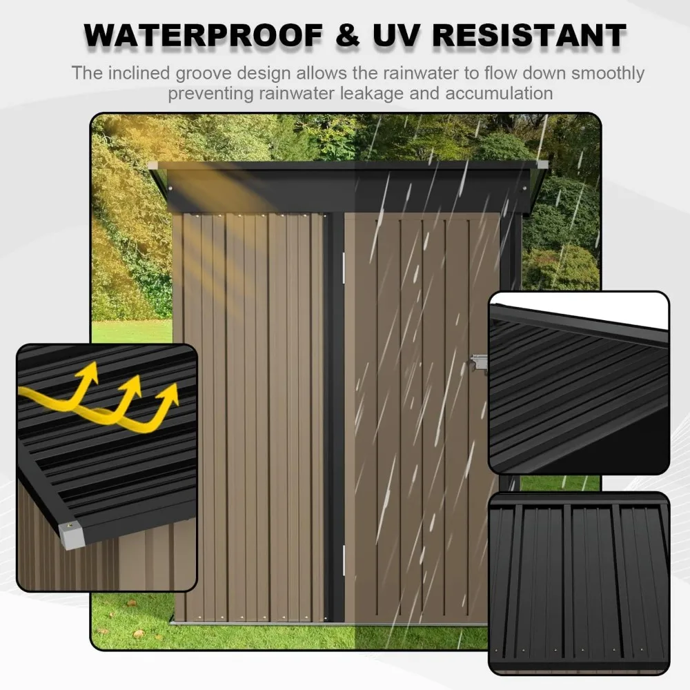 Металлический уличный сарай для хранения FT, металлический сарай с запираемой дверью, водонепроницаемый садовый сарай для хранения инструментов, дом
Металлический уличный сарай для хранения FT, металлический сарай с запираемой дверью, водонепроницаемый садовый сарай для хранения инструментов, дом