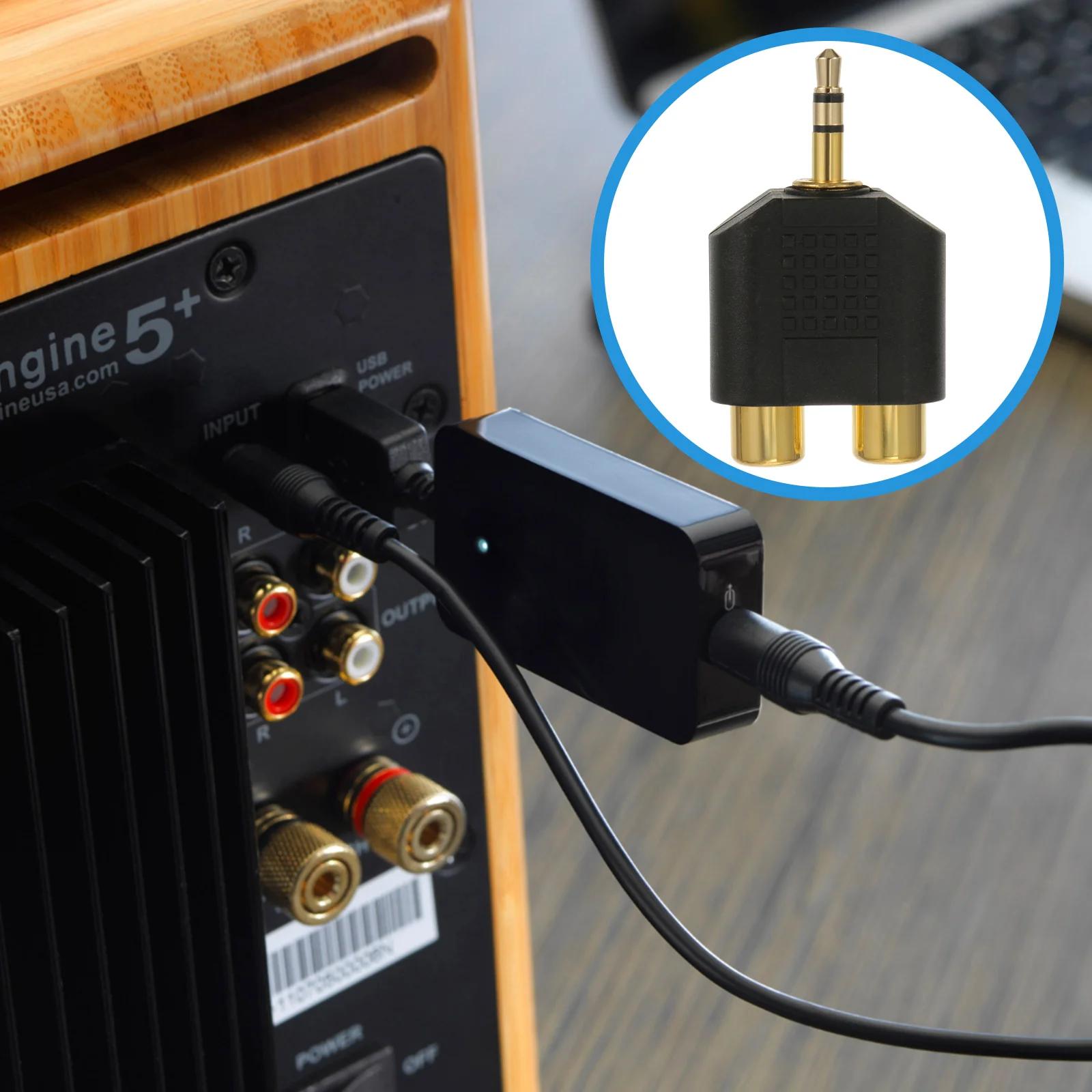 Audio Adapter Splitter Connector Metal Plug Alloy AV Mini Pendant Lighting Fixture
Audio Adapter Splitter Connector Metal Plug Alloy AV Mini Pendant Lighting Fixture