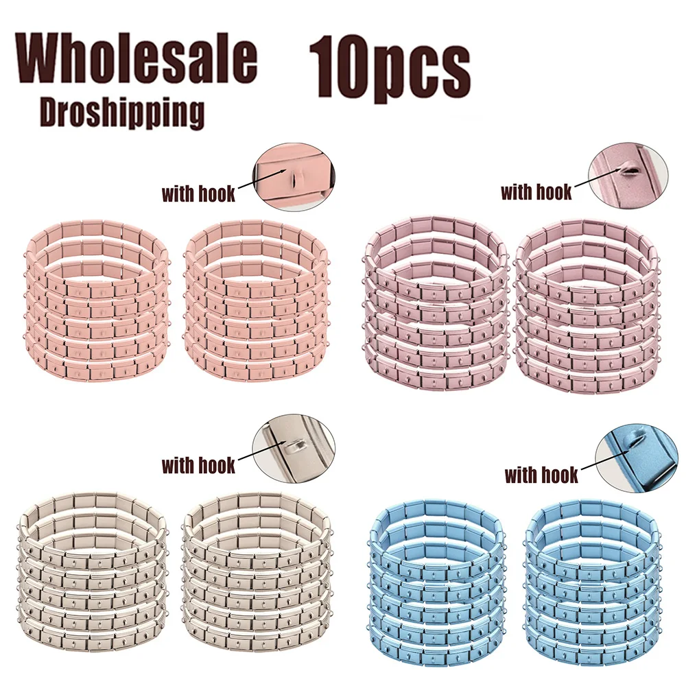 10pcs/lot Wholesale Multifunctional Hanging Italian Charm Link 9mm Stainless Steel Bracelet with Hook DIY Jewelry Dropshipping
10pcs/lot Wholesale Multifunctional Hanging Italian Charm Link 9mm Stainless Steel Bracelet with Hook DIY Jewelry Dropshipping