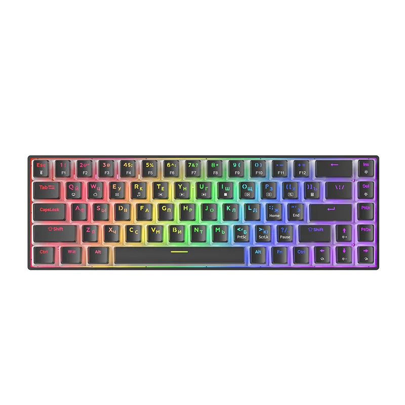 Игровая механическая клавиатура TK68 с RGB-подсветкой, синими и красными переключателями, 68 клавиш, проводная, с возможностью горячей замены, настраиваемая (русская раскладка)
Игровая механическая клавиатура TK68 с RGB-подсветкой, синими и красными переключателями, 68 клавиш, проводная, с возможностью горячей замены, настраиваемая (русская раскладка)