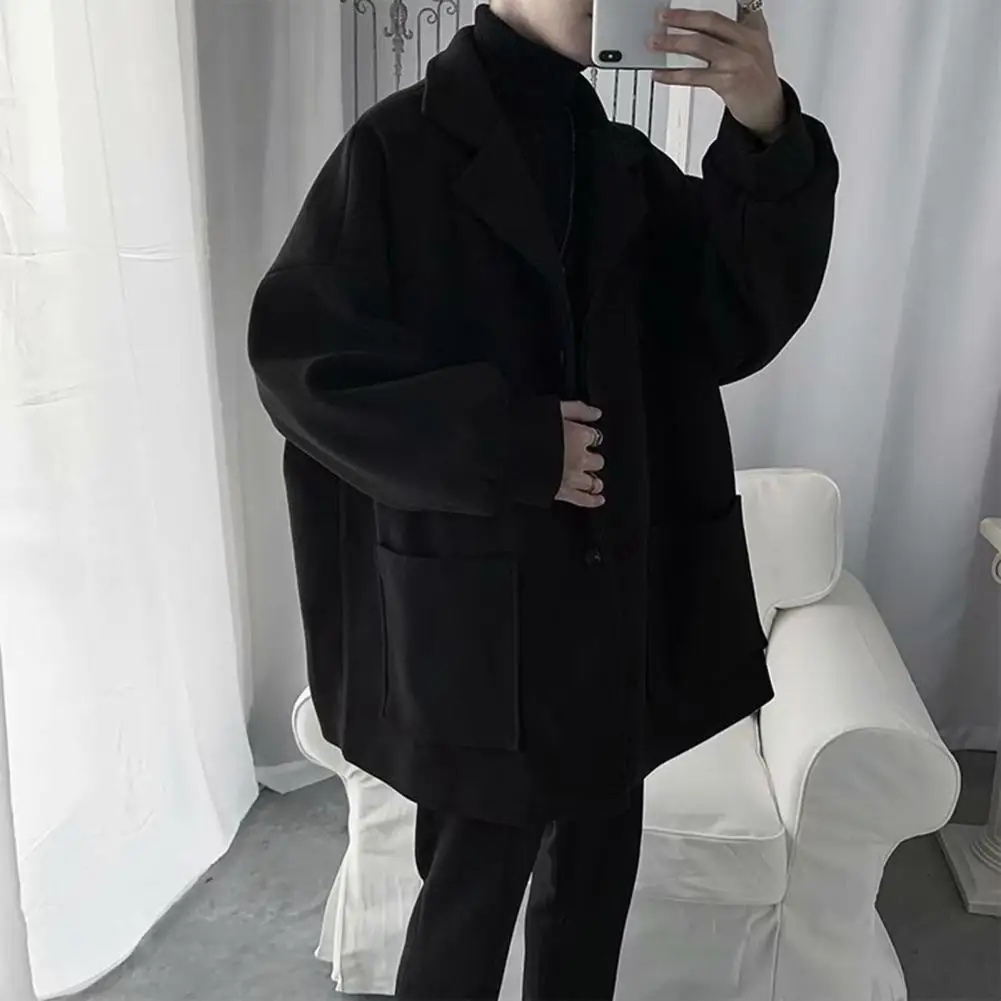 Formal Lapel Windbreaker Men's Mid-length Windproof Trench Coat with Notch Collar Single-breasted Pockets Warm for Men for Men
Formal Lapel Windbreaker Men's Mid-length Windproof Trench Coat with Notch Collar Single-breasted Pockets Warm for Men for Men
