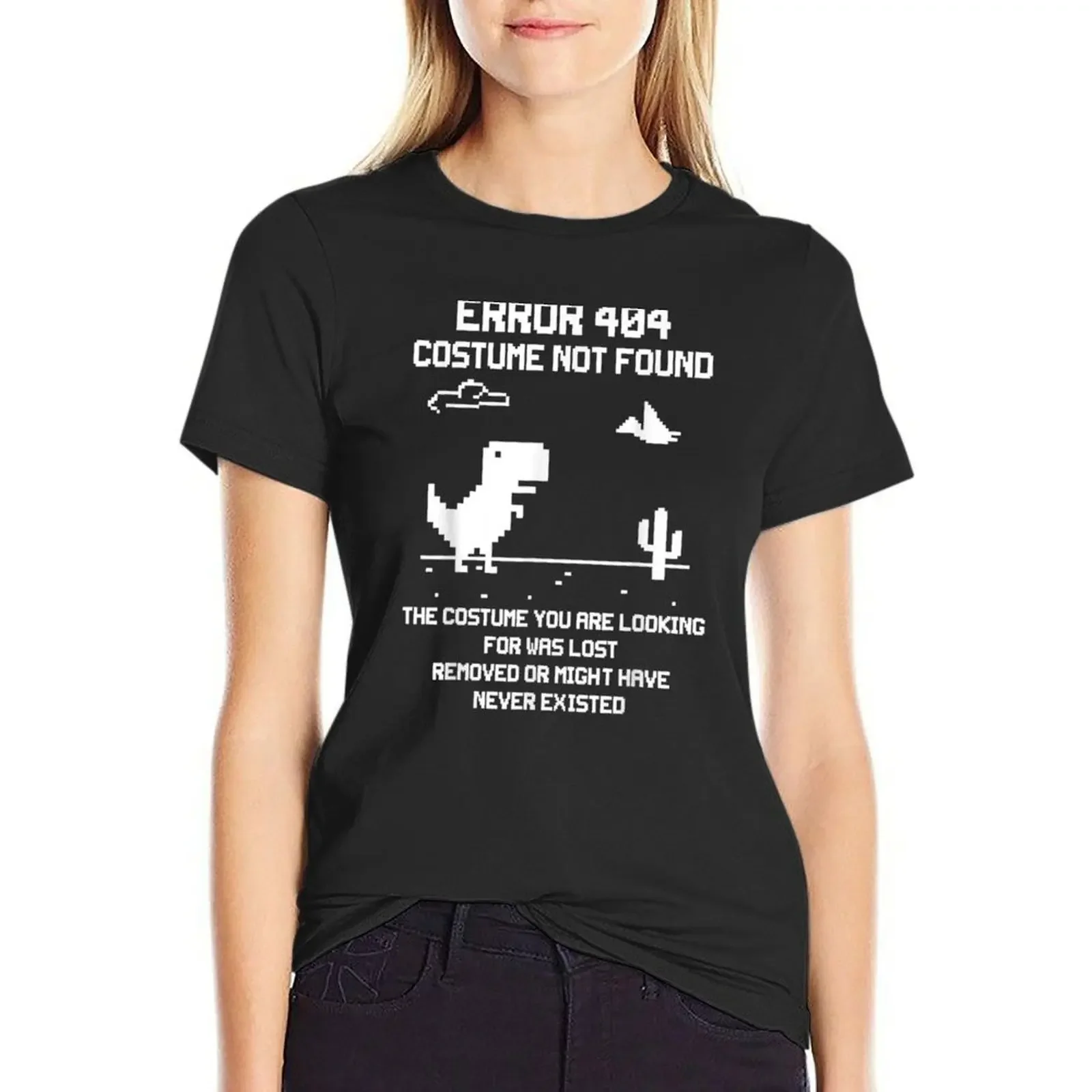 Dinosaur Error 404 Costume Not Found Code Halloween T-Shirt oversized shirts graphic tees kawaii clothes Womens graphic t shirts
Dinosaur Error 404 Costume Not Found Code Halloween T-Shirt oversized shirts graphic tees kawaii clothes Womens graphic t shirts