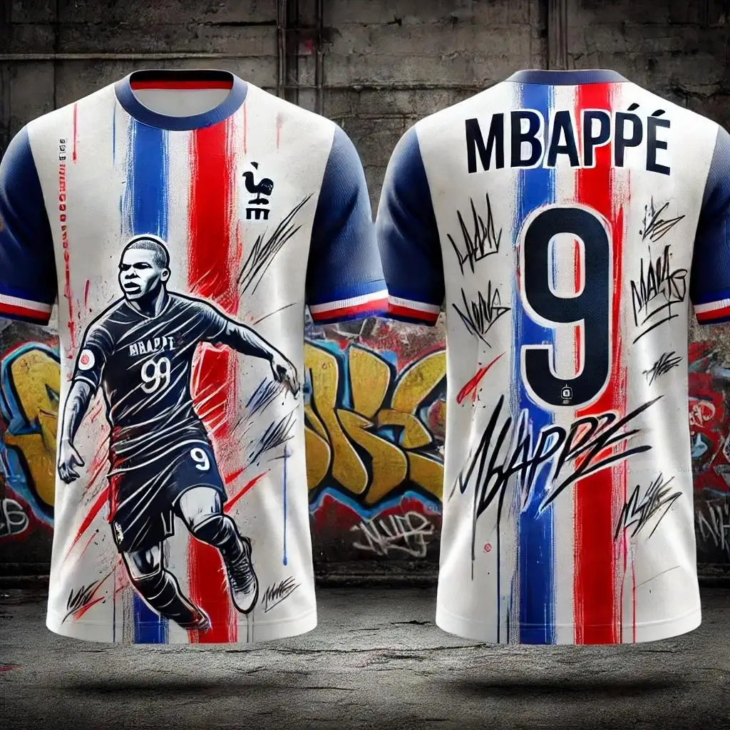 Men's Mbappé 2025 Fashion Fan T-shirt Printed Street Style Commemorative Jersey for Outdoor Sportswear Comfortable and Stylish
Men's Mbappé 2025 Fashion Fan T-shirt Printed Street Style Commemorative Jersey for Outdoor Sportswear Comfortable and Stylish