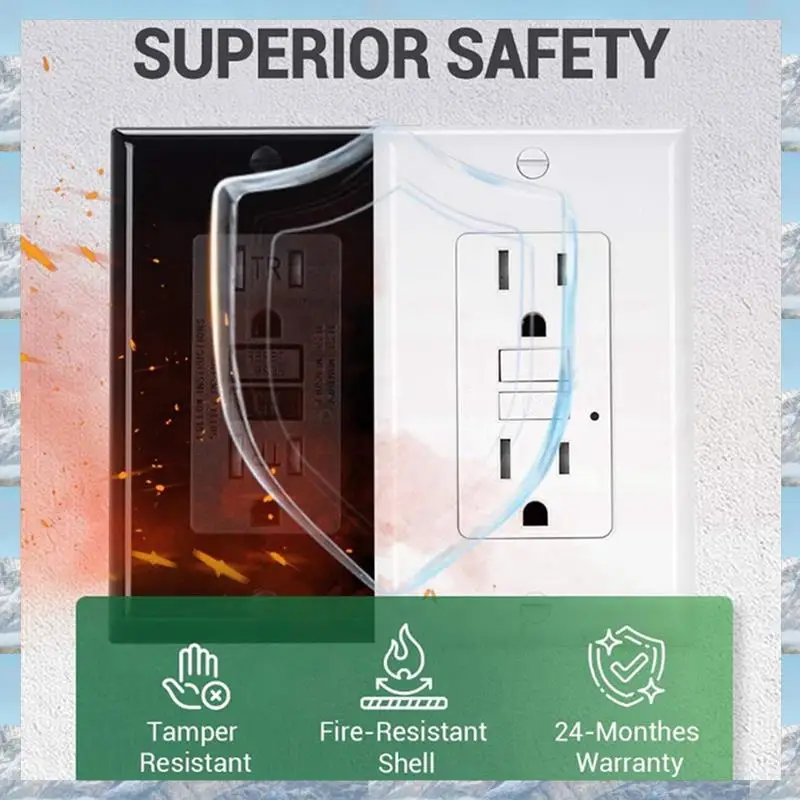 2025 Hot Style 2X GFCI Outlet 15 Amp, Self-Test GFI Electrical Outlet, Tamper Resistant GFCI Receptacle With Wall Plate White
2025 Hot Style 2X GFCI Outlet 15 Amp, Self-Test GFI Electrical Outlet, Tamper Resistant GFCI Receptacle With Wall Plate White