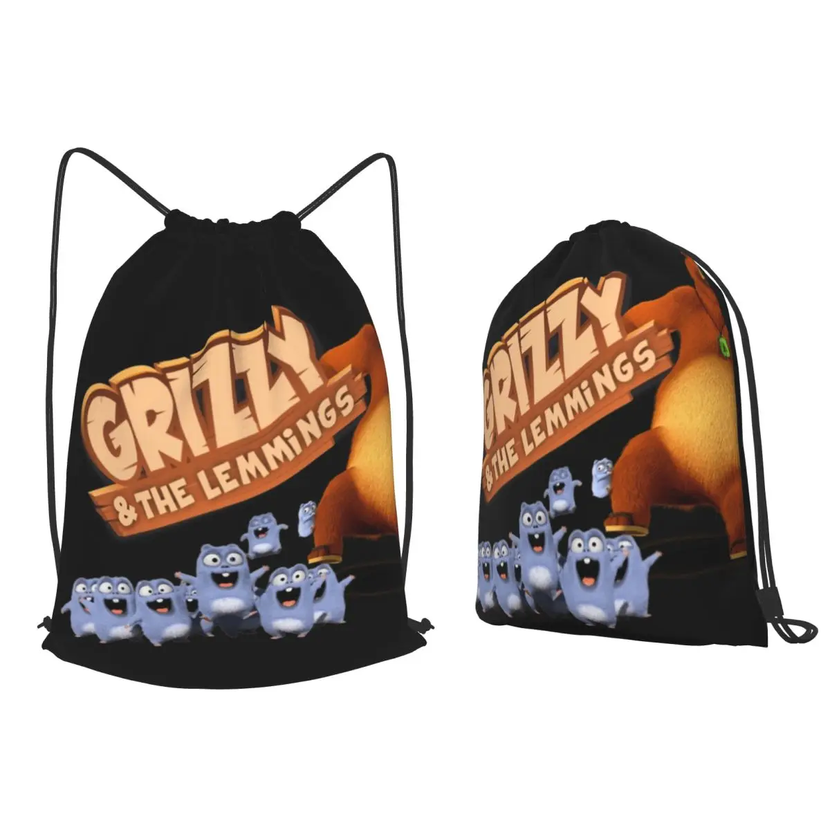 Grizzy And Lemmings Funny Angry The Lemmings Backpacks Fashion Drawstring Bags Storage Bag Book Bags for Travel Students
Grizzy And Lemmings Funny Angry The Lemmings Backpacks Fashion Drawstring Bags Storage Bag Book Bags for Travel Students