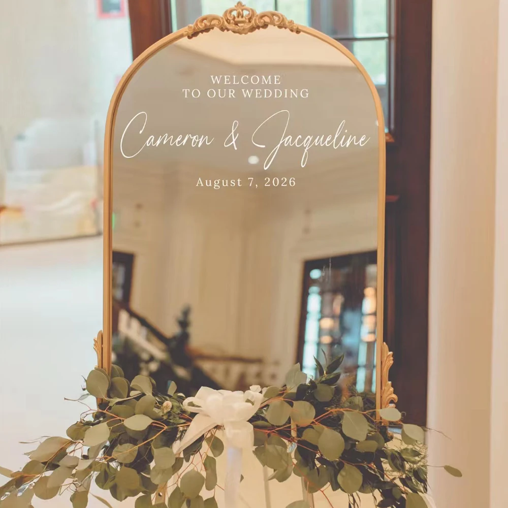 Welcome To Our Wedding Decorative Stickers Vinyl Decal Personalized Name Date Heart Wall Stickers for Mirror Acrylic
Welcome To Our Wedding Decorative Stickers Vinyl Decal Personalized Name Date Heart Wall Stickers for Mirror Acrylic