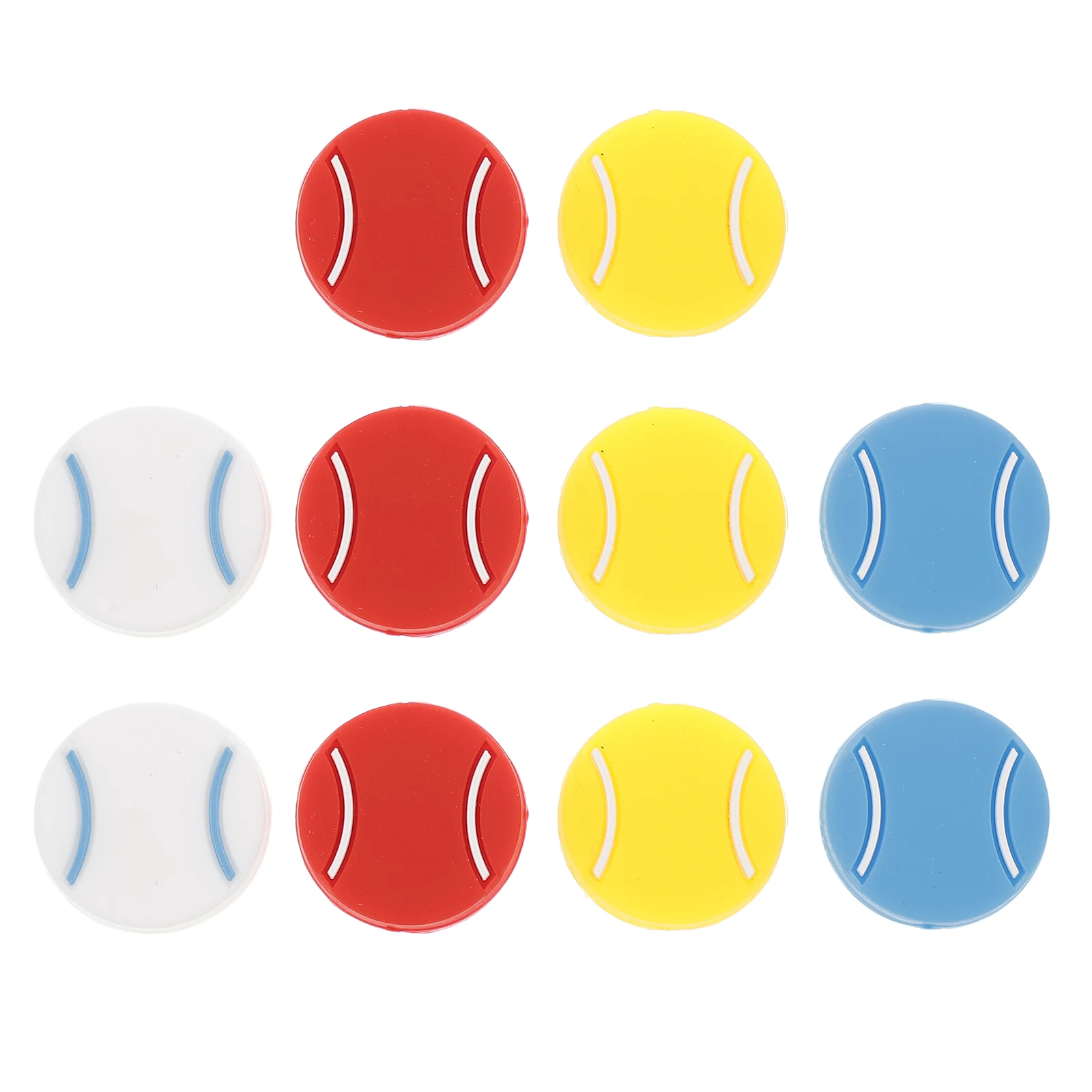 10pcs Tennis Shaped Tennis Dampener Vibration Dampeners Silicone Stability Comfort Match Accessories
10pcs Tennis Shaped Tennis Dampener Vibration Dampeners Silicone Stability Comfort Match Accessories