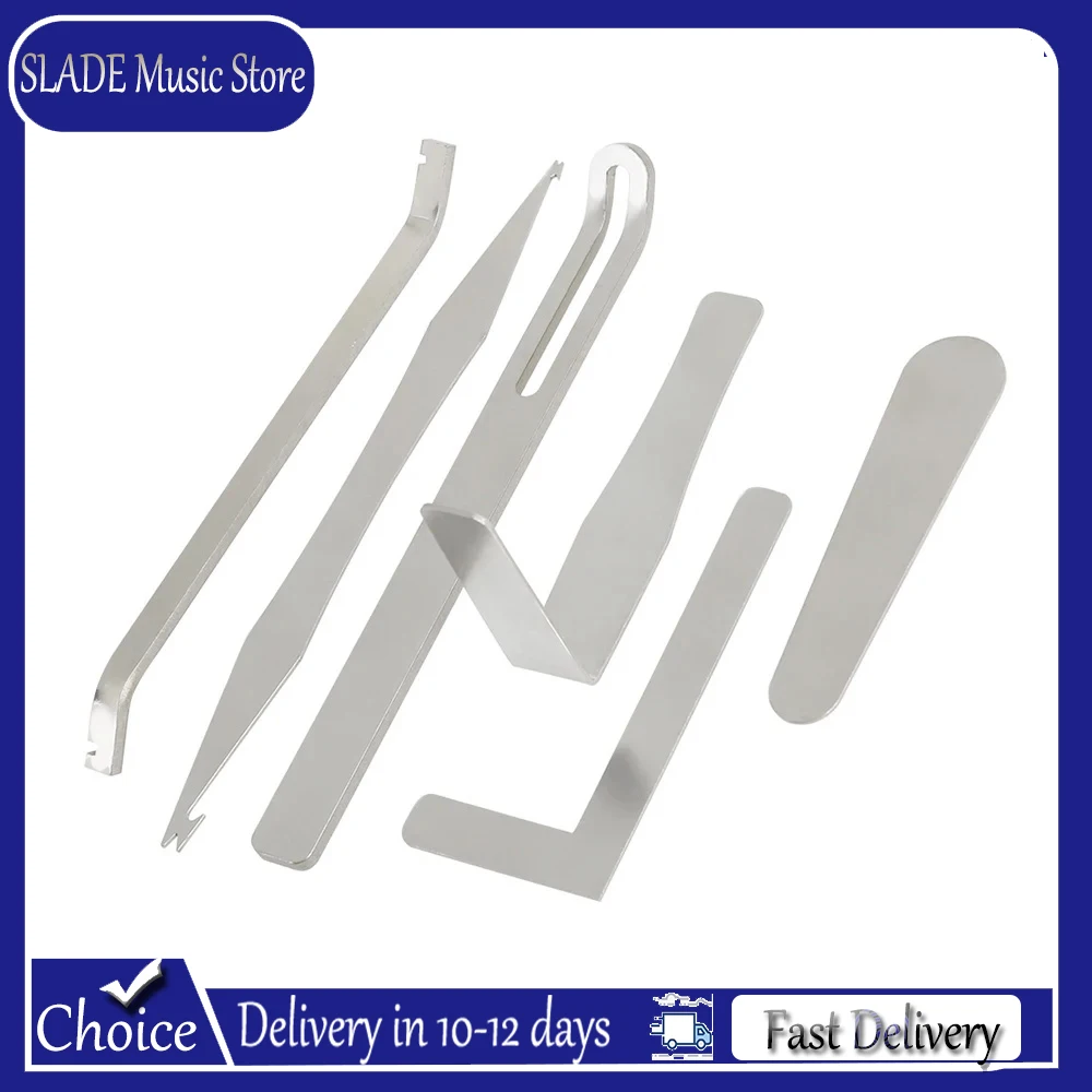 SLADE Saxophone Repair Tools 6Pcs Silver Stainless Steel Woodwind Musical Instrument Repair Parts for Sax Flute Piccolo Clarinet
SLADE Saxophone Repair Tools 6Pcs Silver Stainless Steel Woodwind Musical Instrument Repair Parts for Sax Flute Piccolo Clarinet