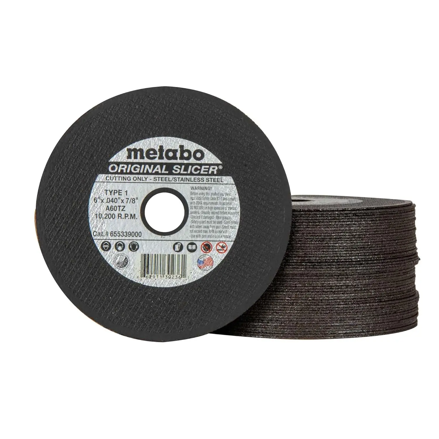 6-inch Cutting Wheel, 50-Pack, Aluminum Oxide, Fast & Flexible for Steel and Stainless Steel
6-inch Cutting Wheel, 50-Pack, Aluminum Oxide, Fast & Flexible for Steel and Stainless Steel