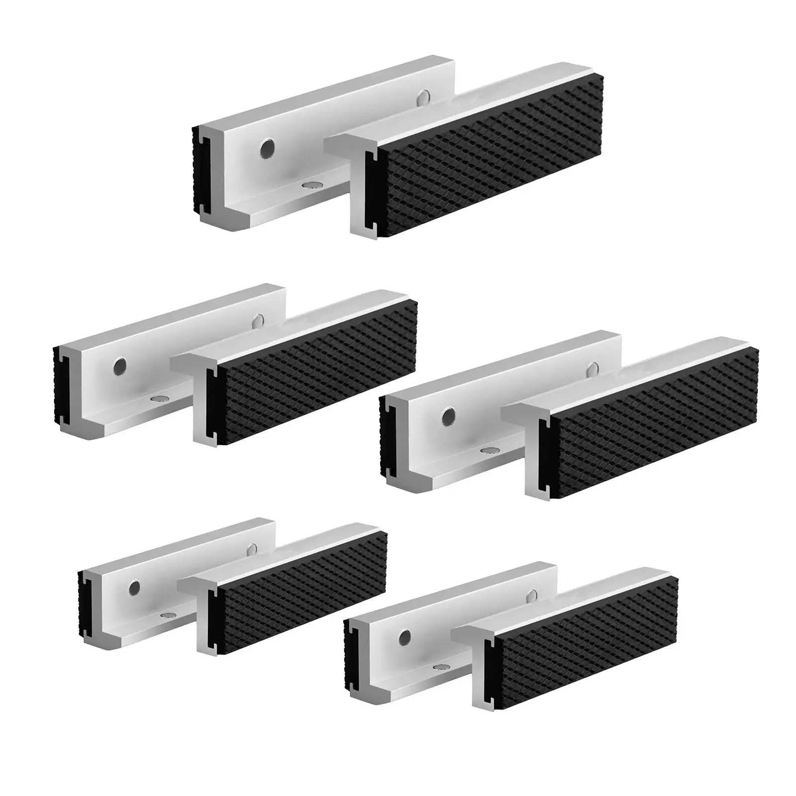 Magnetic Soft Pad Jaws Vice Metal Bench Vise Protection Strips Set Tool