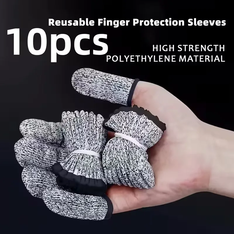 10 reusable finger sleeves for hand safety, made from elastic and durable materials, designed to enhance dexterity and sensitivity - perfect for a variety of activities such as crafting, sewing, sculpting, using hot glue guns, wax, glue, etc.
10 reusable finger sleeves for hand safety, made from elastic and durable materials, designed to enhance dexterity and sensitivity - perfect for a variety of activities such as crafting, sewing, sculpting, using hot glue guns, wax, glue, etc.