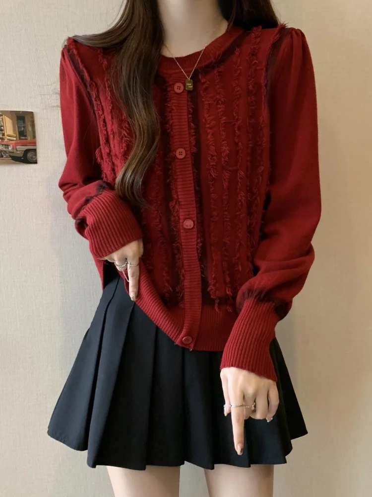 Red Knitted Open Cardigan Women's Early Spring plus Size Beautiful Plump Sister Slimming High-End Super Good Looking Sweater ...
Red Knitted Open Cardigan Women's Early Spring plus Size Beautiful Plump Sister Slimming High-End Super Good Looking Sweater ...