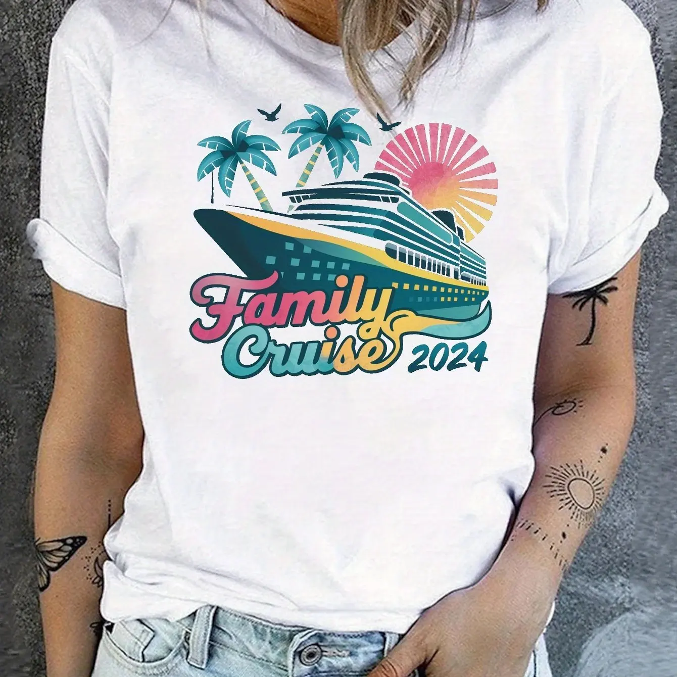 Women's T-Shirts Top Short Pullover Sleeved Marine Element Print Fashion Casual Style O-Neck Harajuku Tee Shirt Female Clothing
Women's T-Shirts Top Short Pullover Sleeved Marine Element Print Fashion Casual Style O-Neck Harajuku Tee Shirt Female Clothing