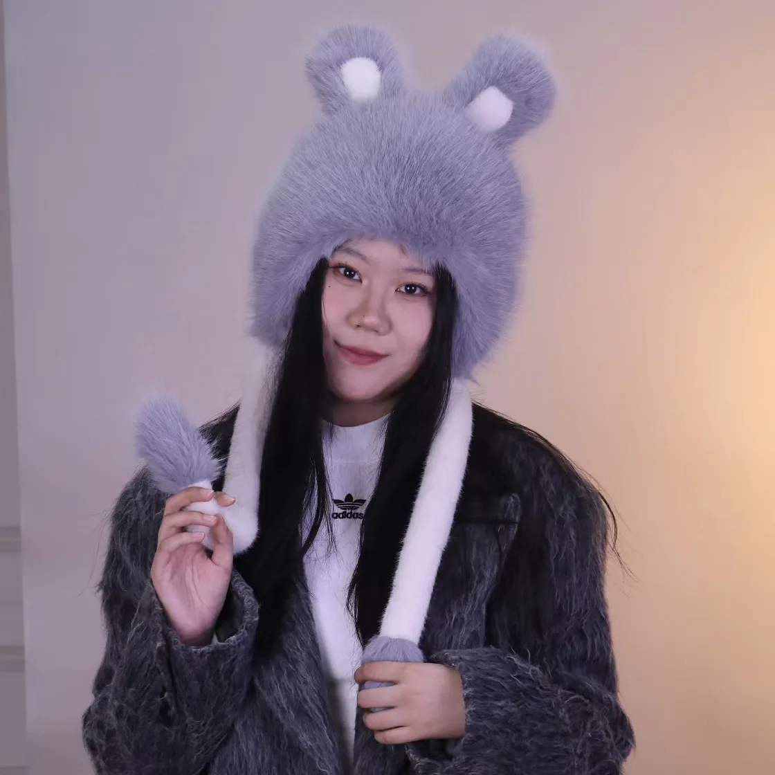 Rabbit Big Brim Fox Fur Ear Protection Hat Women Big Head children's Fur Hat Students Thickened Warm Adult Cap 4m616
Rabbit Big Brim Fox Fur Ear Protection Hat Women Big Head children's Fur Hat Students Thickened Warm Adult Cap 4m616
