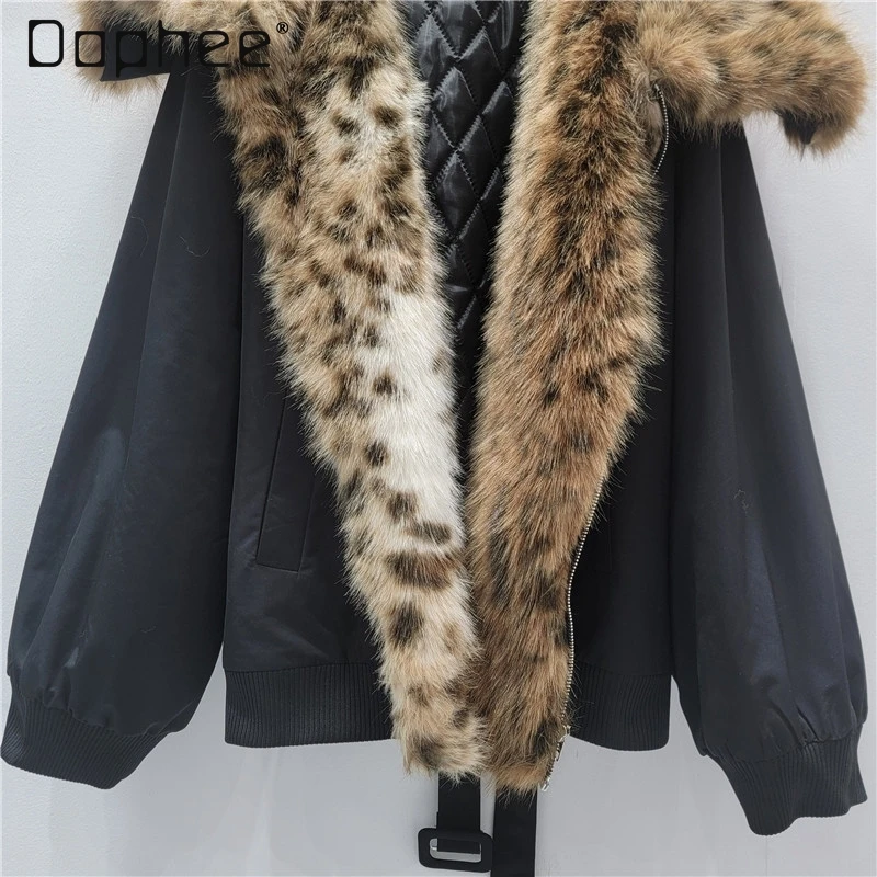 Winter New Design American Style Hot Girl Leopard Print Furry Navy Collar Tie Cotton-Padded Short Coat Black Jackets for Women
Winter New Design American Style Hot Girl Leopard Print Furry Navy Collar Tie Cotton-Padded Short Coat Black Jackets for Women