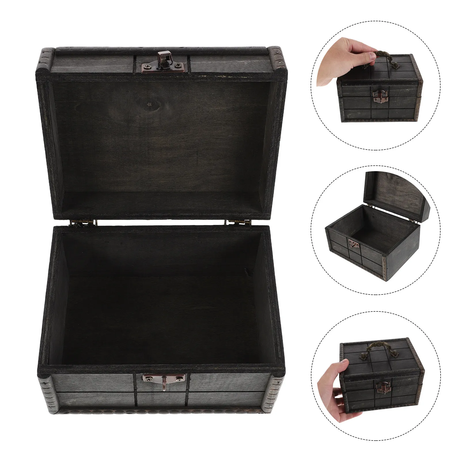 Vintage Wooden Chest Box Retro Jewelry Storage Organizer Lid Lock 6.29x4.72x3.93 Keepsake Treasure Chest Rings Earrings Makeup
Vintage Wooden Chest Box Retro Jewelry Storage Organizer Lid Lock 6.29x4.72x3.93 Keepsake Treasure Chest Rings Earrings Makeup