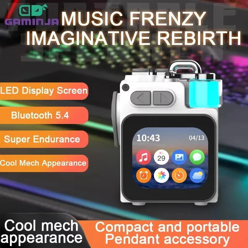 GAMINJA Bluetooth-динамик со светодиодным экраном, беспроводной металлический механический динамик с RGB-сабвуфером, поддержка календаря, будильника
GAMINJA Bluetooth-динамик со светодиодным экраном, беспроводной металлический механический динамик с RGB-сабвуфером, поддержка календаря, будильника