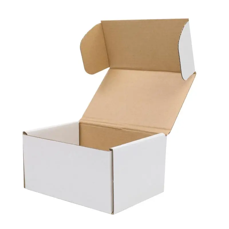 50 Corrugated Cardboard Boxes, 6x4x3" (15.2*10*7.6cm), White on The Outside and Yellow on The Inside
50 Corrugated Cardboard Boxes, 6x4x3" (15.2*10*7.6cm), White on The Outside and Yellow on The Inside