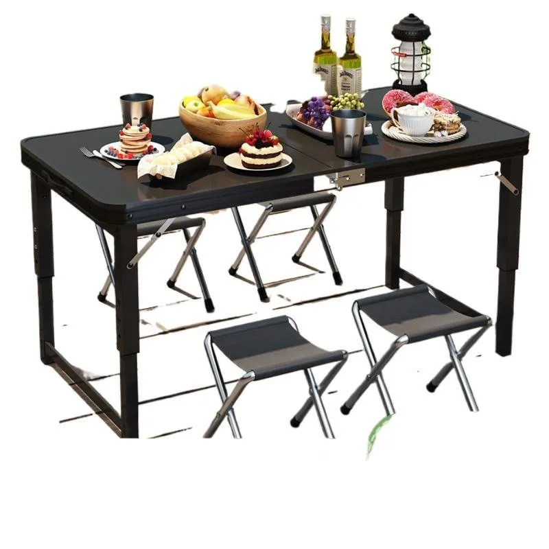 Folding table stall full set of folding tables ultra-light portable camping tables and chairs
Folding table stall full set of folding tables ultra-light portable camping tables and chairs