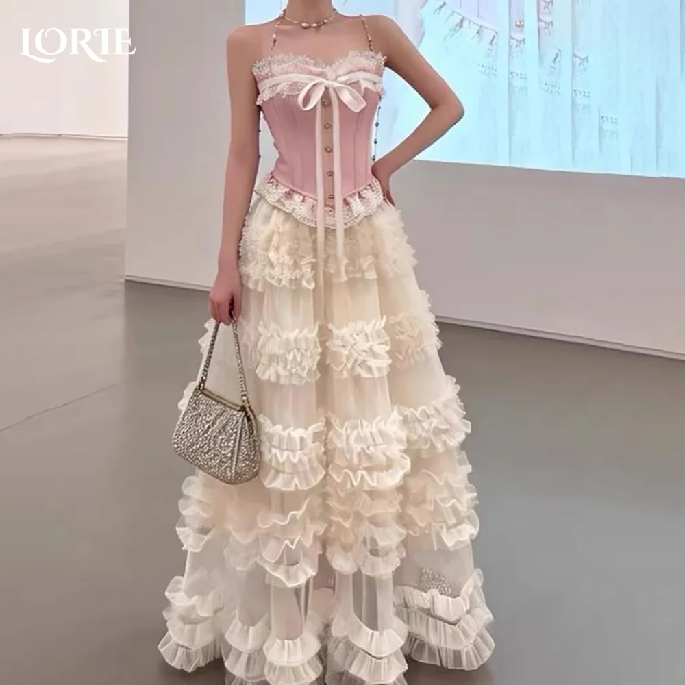 LORIE 2026 Elegant Colorful Flowers Lace Party Gowns A-Line Tie Straps Formal Dresses Ankle-Length White Boho Party Prom Dress
LORIE 2026 Elegant Colorful Flowers Lace Party Gowns A-Line Tie Straps Formal Dresses Ankle-Length White Boho Party Prom Dress