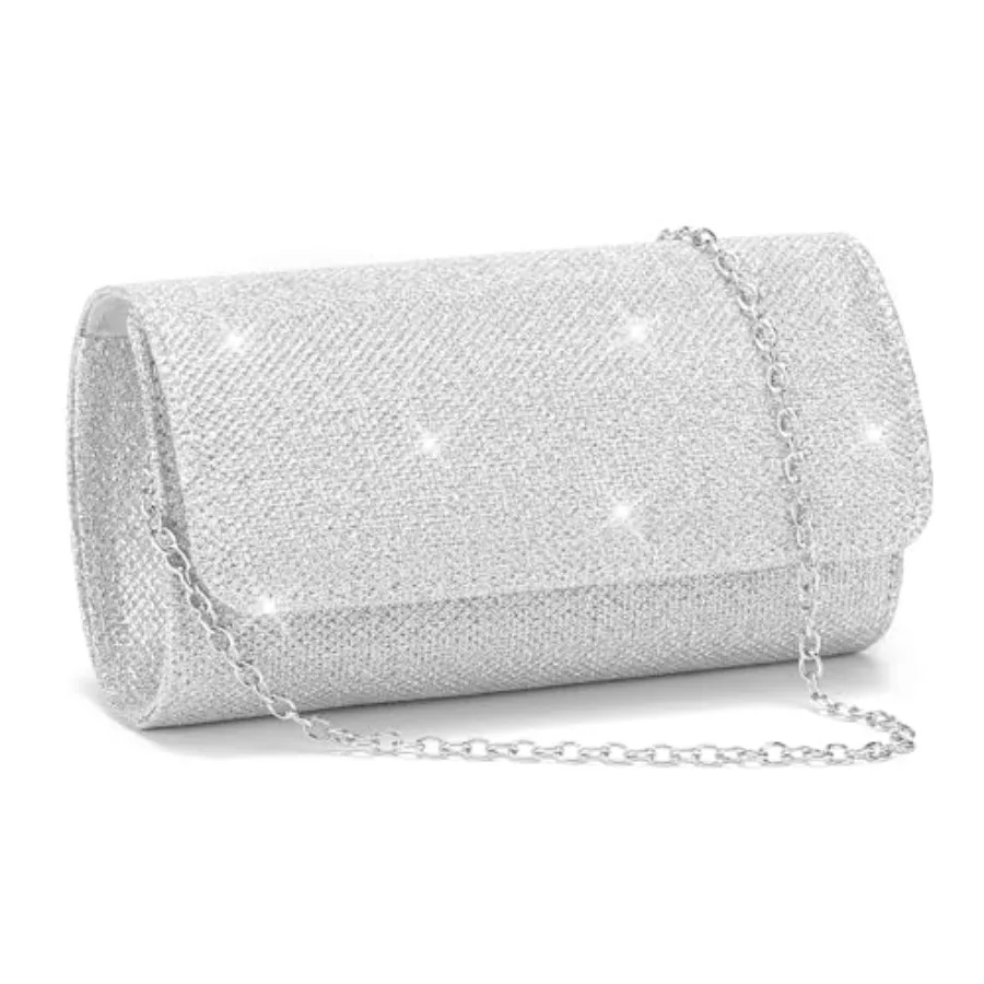 RNIEGA Clutch Purses for Women, Evening Bag with Detachable Chain Ladies Sparkling Party Handbag Wedding Bags
RNIEGA Clutch Purses for Women, Evening Bag with Detachable Chain Ladies Sparkling Party Handbag Wedding Bags