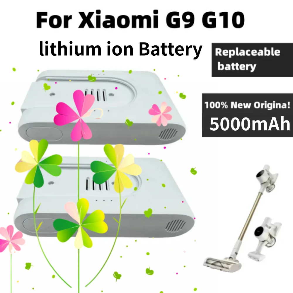 Original 25.2V 5000mAh Rechargeable Lithium-Ion Battery Pack for Xiaomi Mijia Dreame G9 G10 Wireless Vacuum Cleaner 18650.00
Original 25.2V 5000mAh Rechargeable Lithium-Ion Battery Pack for Xiaomi Mijia Dreame G9 G10 Wireless Vacuum Cleaner 18650.00