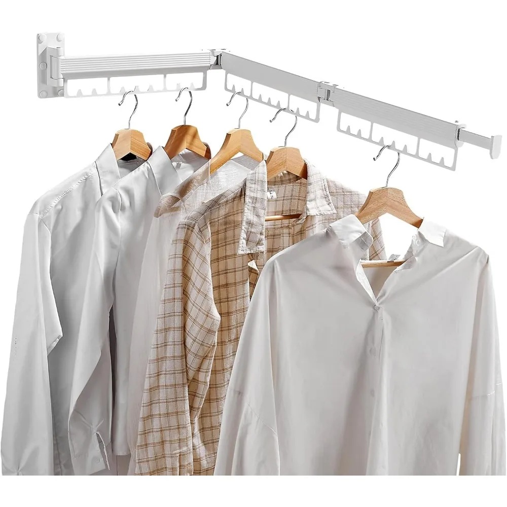 Wall Mounted Clothes Drying Rack Retractable Drying Rack Clothing with 8-inch Hanging Rod Collapsible Drying Rack Indoor Space S
Wall Mounted Clothes Drying Rack Retractable Drying Rack Clothing with 8-inch Hanging Rod Collapsible Drying Rack Indoor Space S