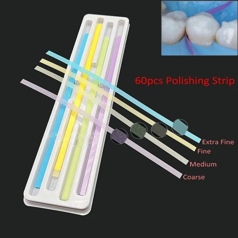 60pcs/box Dental Polishing Strips Dental Sandpaper Lightweight Portable Sanding Strips for Tooth Polishing for Household
60pcs/box Dental Polishing Strips Dental Sandpaper Lightweight Portable Sanding Strips for Tooth Polishing for Household