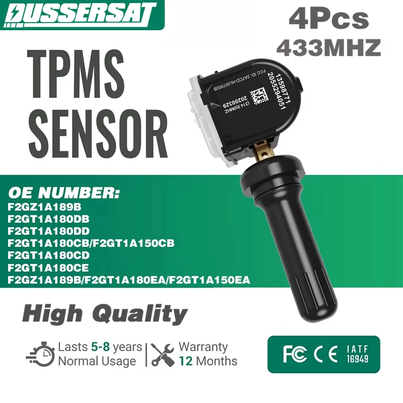 433MHz TPMS Tire Pressure Sensor for Ford E-F-Series Everest Edge Explorer Mustang Ecosport Galaxy Mondeo Ranger F2GZ1A189B
433MHz TPMS Tire Pressure Sensor for Ford E-F-Series Everest Edge Explorer Mustang Ecosport Galaxy Mondeo Ranger F2GZ1A189B